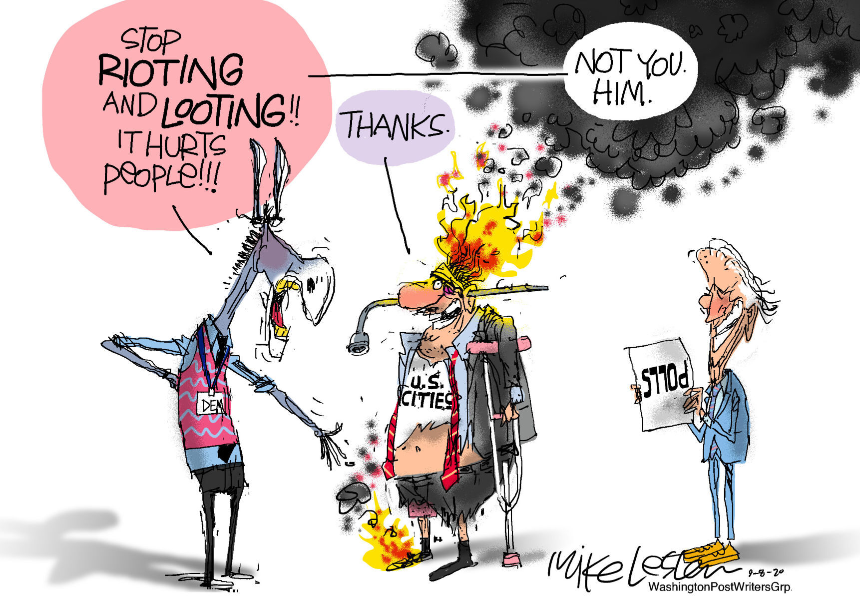 Mike Lester cartoon
